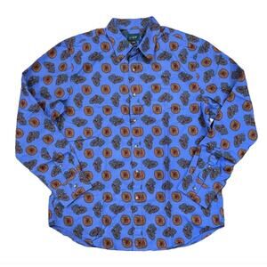 **NWT J. Crew Men's Blue Multi Blake Paisley Vintage Twill Shirt